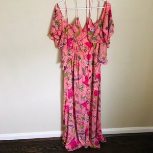 Beautiful Spring Floral Maxi Dress